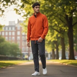 Napapijri Outdoor Hiking Zip Up‎ Jacket Softshell Men's Small Trekking Adventure